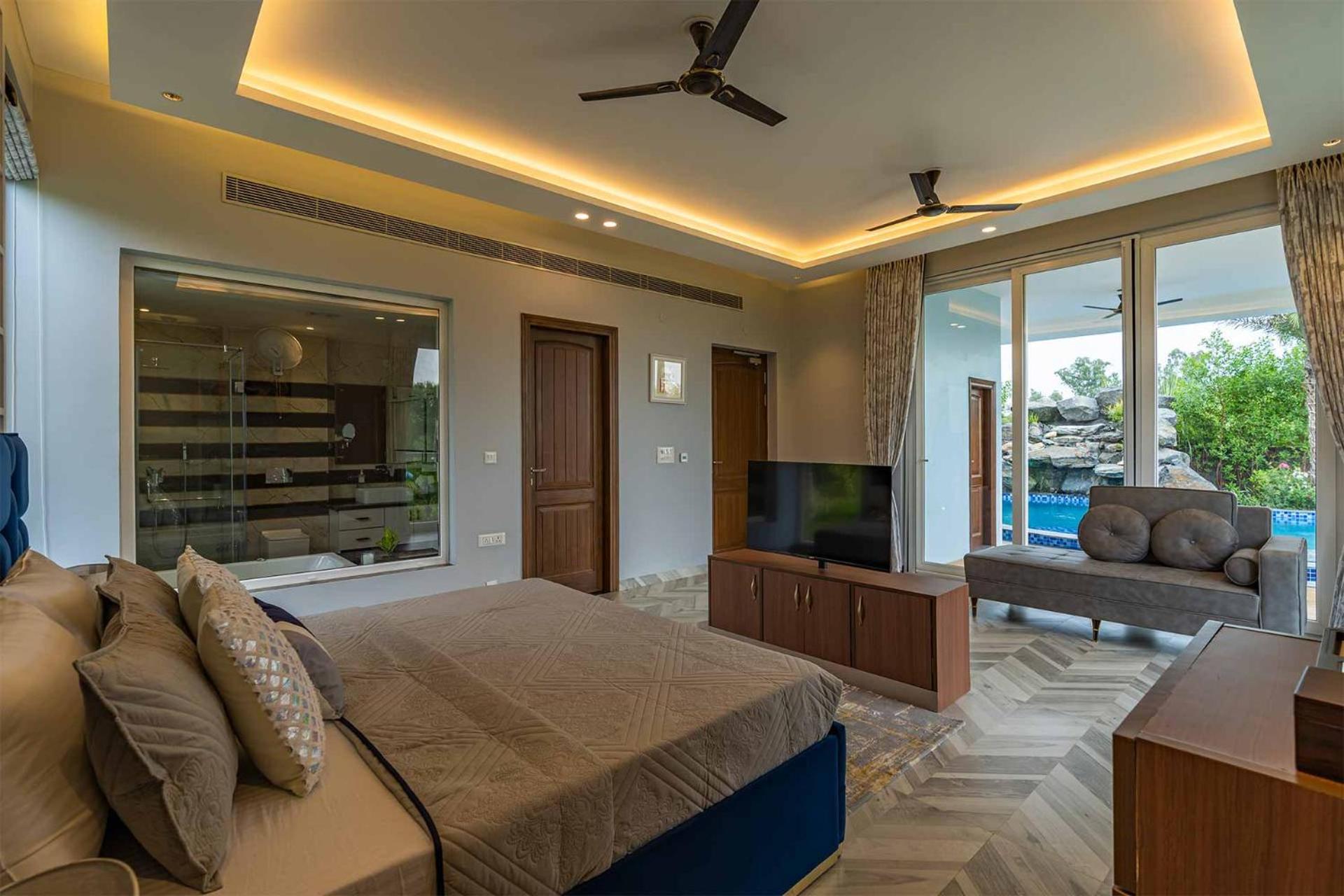 Stayvista At Serenity Farms With Pool, Lawn, Bonfire & Bbq Sohna Luaran gambar